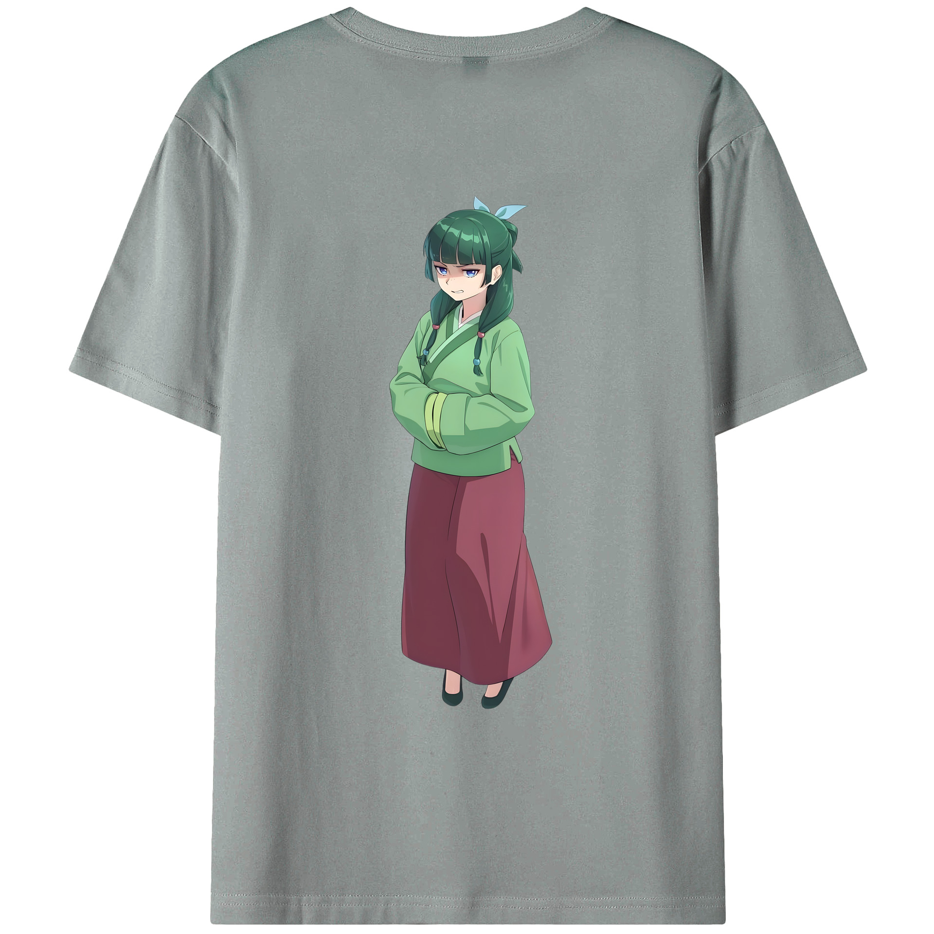 （画像用） 薬屋のひとりごと The Apothecary Diaries 綿100％ メンズ半袖Tシャツ（バックプリント） 通気性